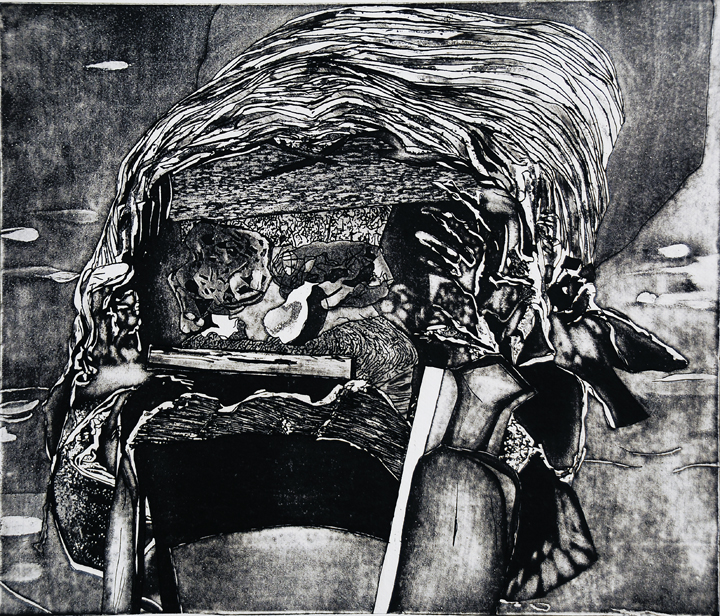 7) Still Life, Aquatint, 14''x18'', 2005