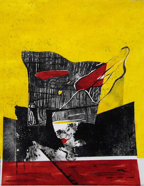 Untitle, 2005, Media Aquatint 13'' x 16''